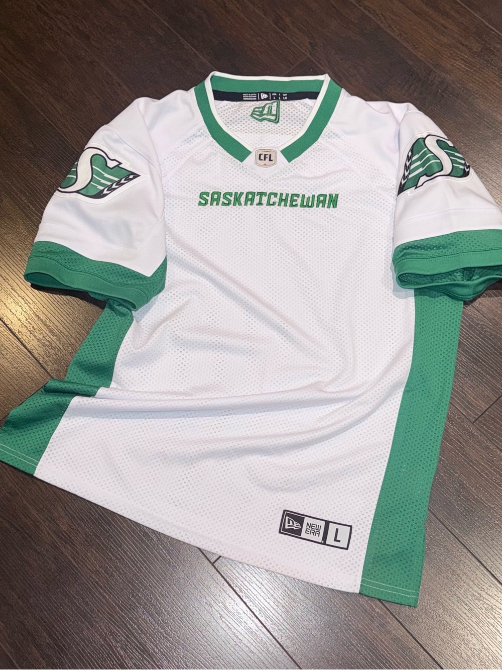 Saskatchewan Roughriders Football Jersey Men Size L Customized